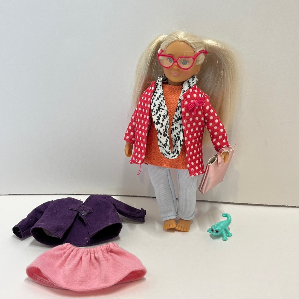 Mini 6.5" Our Generation Doll American Girl Style Redressed Blonde Pigtails